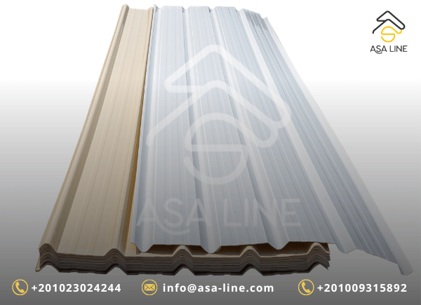 ألواح UPVC بديل الصاج المعرج